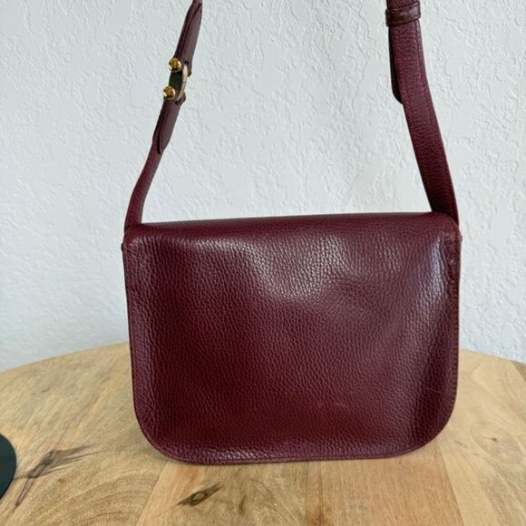 Cartier Burgendy Leather Cross Body Bag - Picture 2 of 14